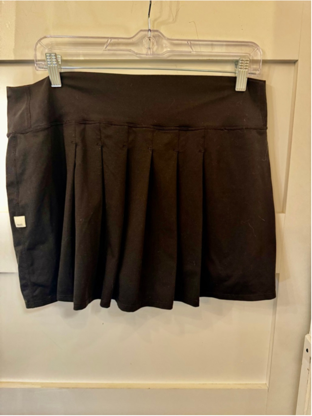 Vuori Clementine Skort Black Pleated Back Athletic Running Tennis Golf XL - Picture 2 of 7